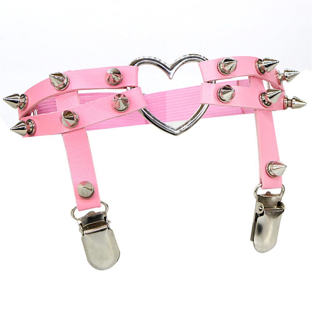 1 個女性パンクゴスハート Pu レザー弾性脚リングボディジ - Body Jewelry For You のレビューと価格