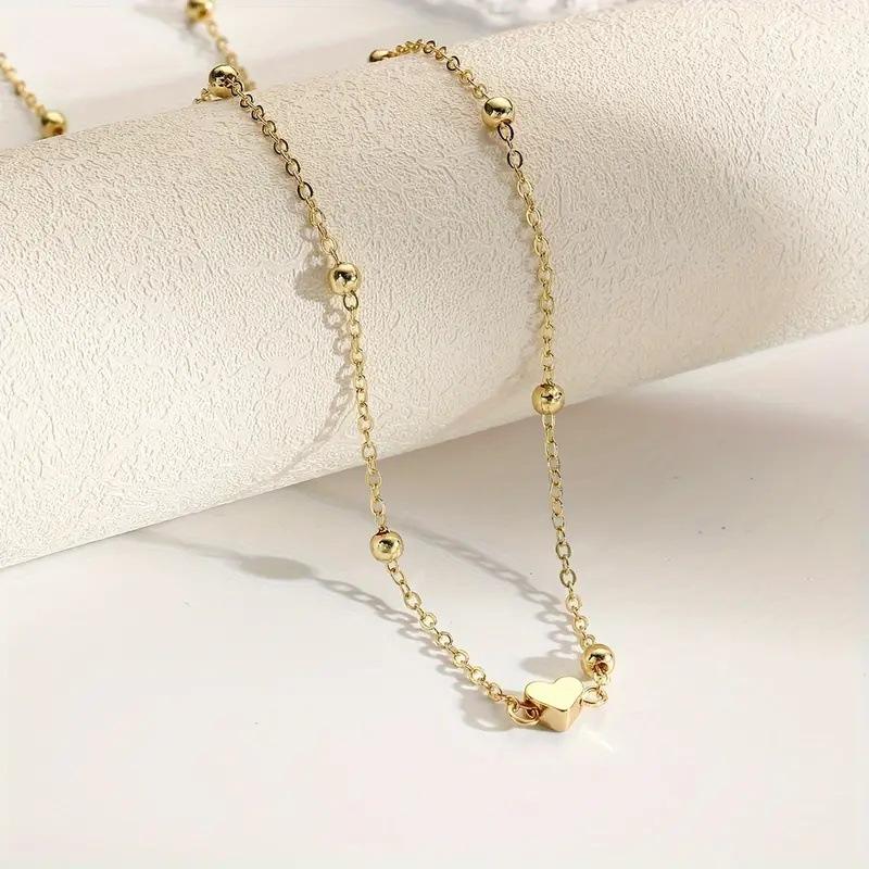 女の子用シンプルハートビーズベリーチェーン、女性用ファッショ - Body Jewelry For You のレビューと価格