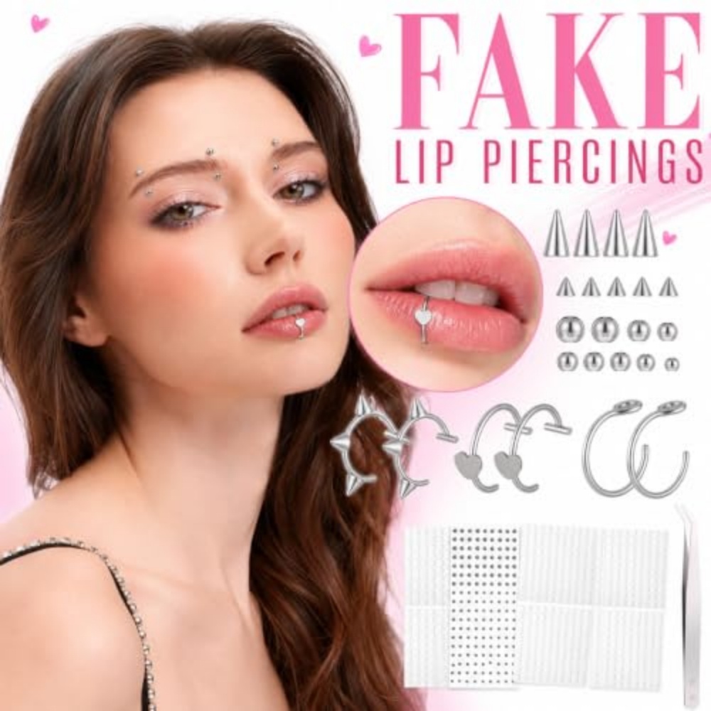 疑似穿孔キット非穿孔リップ眉ジュエリーリップリング、スパイク - Body Jewelry Replacement Ball のレビューと価格
