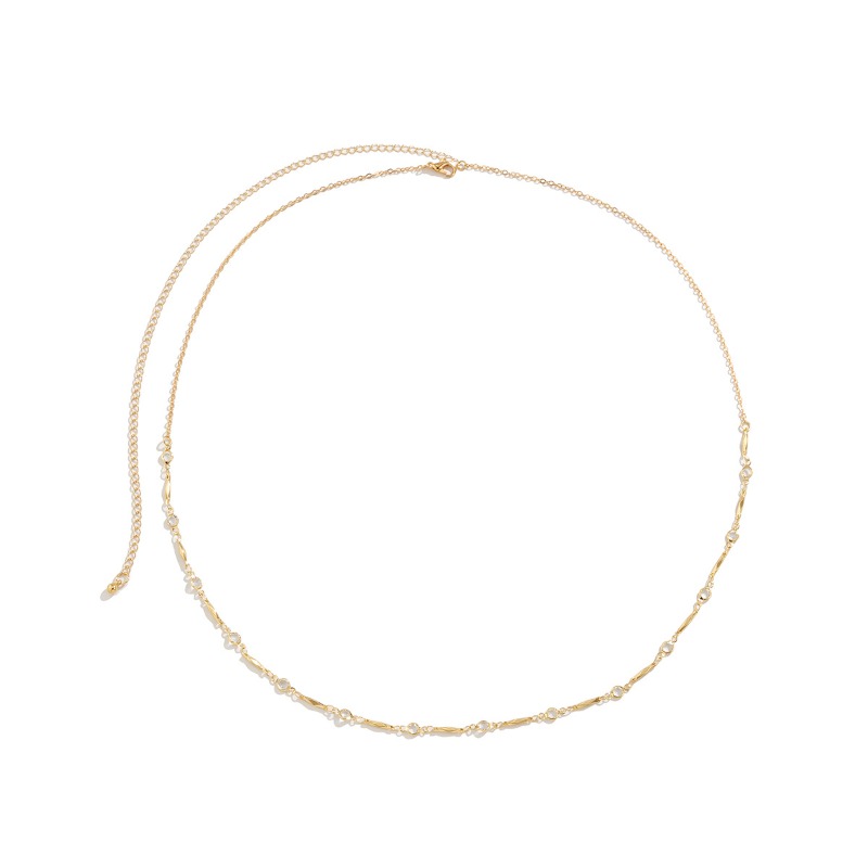 女性用、繊細なデザインの重ね付け可能なウエストチェーン、ボデ - Body Jewelry For You のレビューと価格
