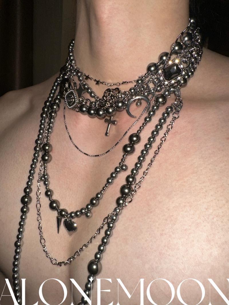 男性と女性のためのチタンとスチールのボディチェーン,オリジナ - Body Jewelry Necklace のレビューと価格